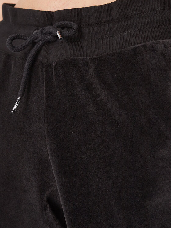 Tommy Hilfiger Tommy Hilfiger Παντελόνι φόρμας Velour UW0UW03888 Μαύρο Regular Fit