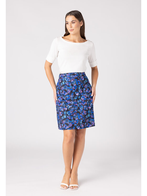 QUIOSQUE QUIOSQUE Sukňa QUIOSQUE 7VD002811 Modrá Regular Fit