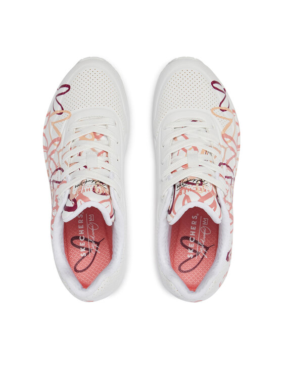 Skechers Skechers Sneakersy Uno - Dripping In Love 155507/WCRL Biały