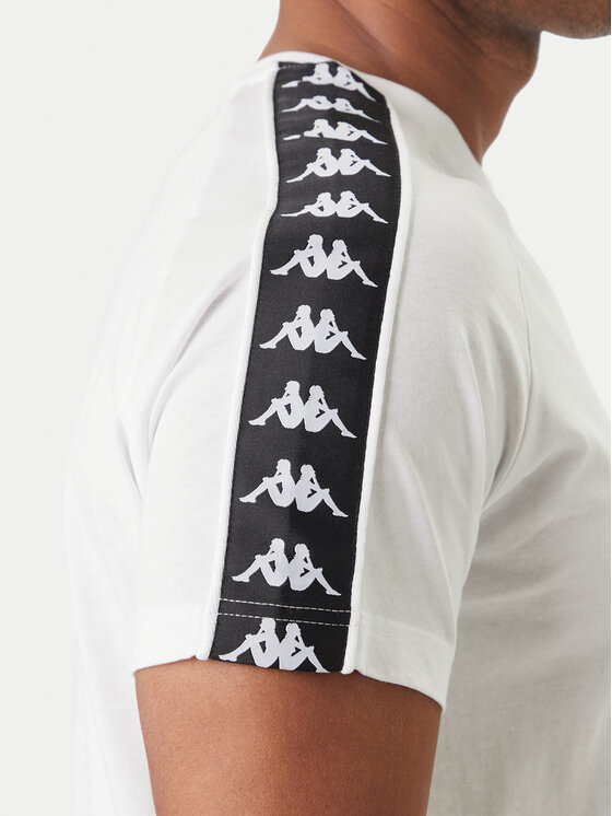 Kappa Kappa Majica 303UV10 Bela Slim Fit
