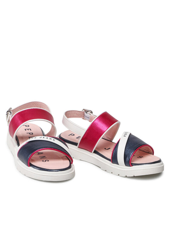 Pepe Jeans Pepe Jeans Sandały Wendy Logo PGS90183 Różowy