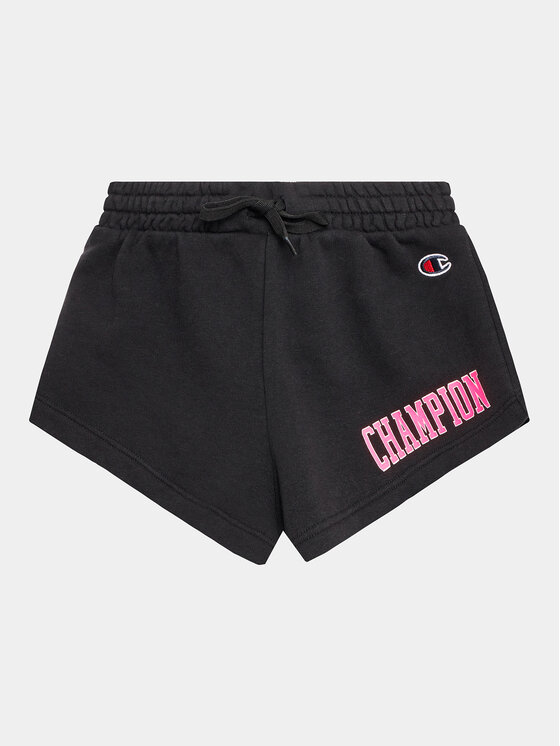 Champion Champion Спортивні шорти 404657 Чорний Regular Fit