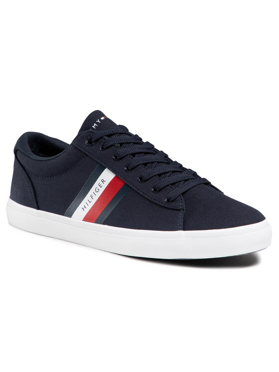 Tennis tommy hilfiger 2025 femme bleu marine