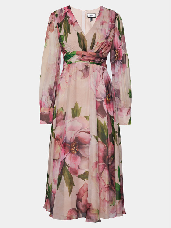 Nissa Nissa Sukienka codzienna RC14882 Kolorowy Regular Fit