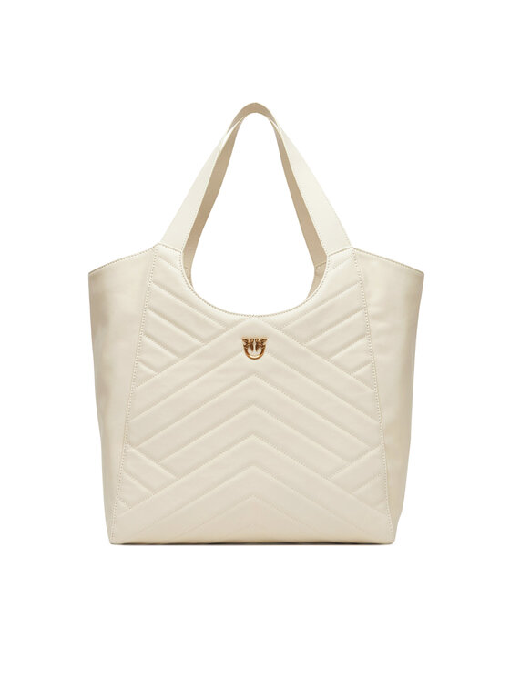 Geantă PINKO Tote Bag PE 25 PLTT 104536 A2AO Alb