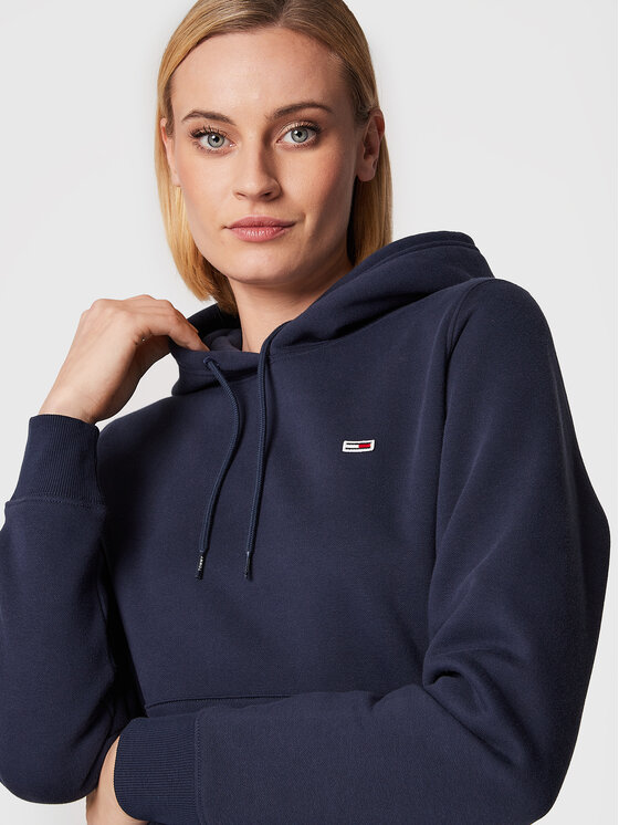 Tommy Jeans Tommy Jeans Džemperis ar kapuci DW0DW09228 Tumši zils Regular Fit