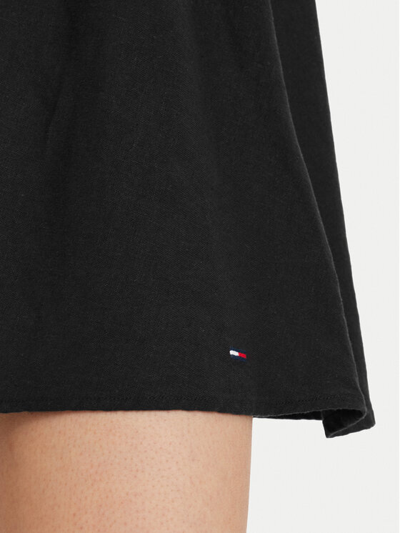 Tommy Jeans Tommy Jeans Лятна рокля Skater DW0DW22345 Черен Slim Fit