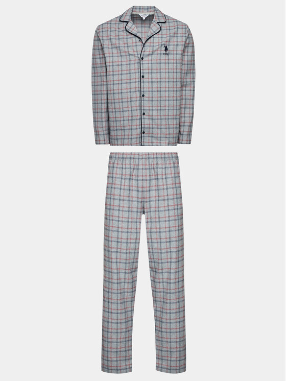 U.S. Polo Assn. Pyjama 18750 Grau Regular Fit Modivo