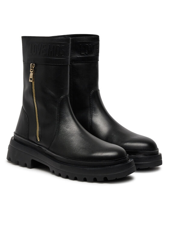 LOVE MOSCHINO LOVE MOSCHINO Škornji JA24245G0LIA0000 Črna