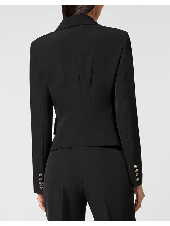 PHILIPP PLEIN PHILIPP PLEIN Marynarka 29219 Czarny Loose Fit
