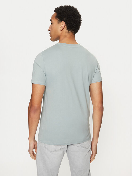 Guess Guess Majica M2YI72 I3Z14 Svetlo modra Slim Fit