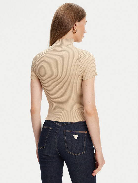 Guess Guess Sveter W5YR04 Z0040 Béžová Regular Fit