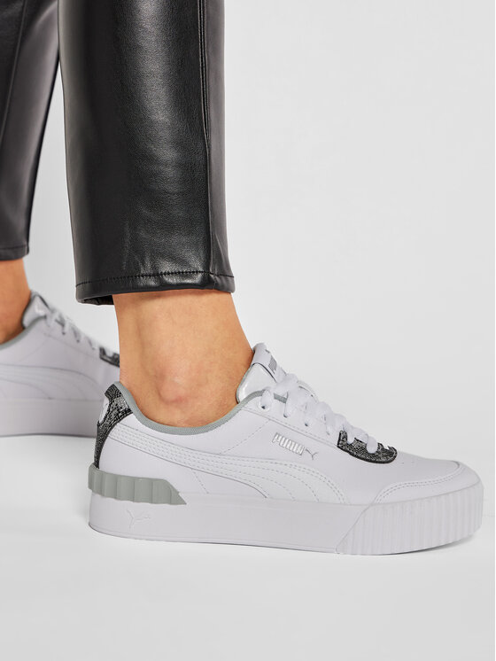 Puma Puma Laisvalaikio batai Carina Lift Snake 373230 01 Balta