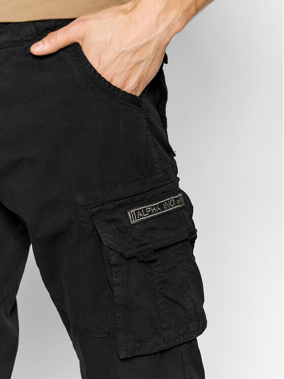 Alpha Industries Alpha Industries Szorty materiałowe Jet 191200 Czarny Regular Fit