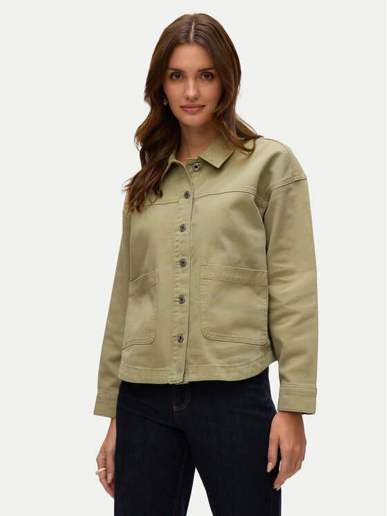Vero Moda Vero Moda cămașă de blugi Jamie 10331693 Verde Relaxed Fit