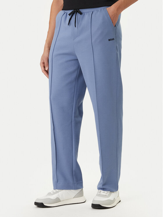 BOSS BOSS Pantaloni trening Member Hurley 50558602 Albastru celest Regular Fit