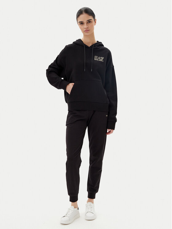 EA7 Emporio Armani EA7 Emporio Armani Bluza 7W000101 AF12473 MC004 Czarny Loose Fit