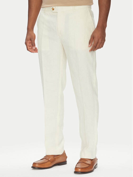 Liu Jo Liu Jo Текстилни панталони QA5067 T4346 Бежов Regular Fit