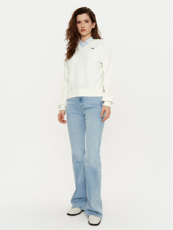 Lacoste Lacoste Sveter AF5622 Écru Regular Fit