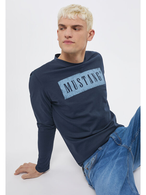 Mustang Mustang T-Shirt ADRIAN C Niebieski Regular Fit