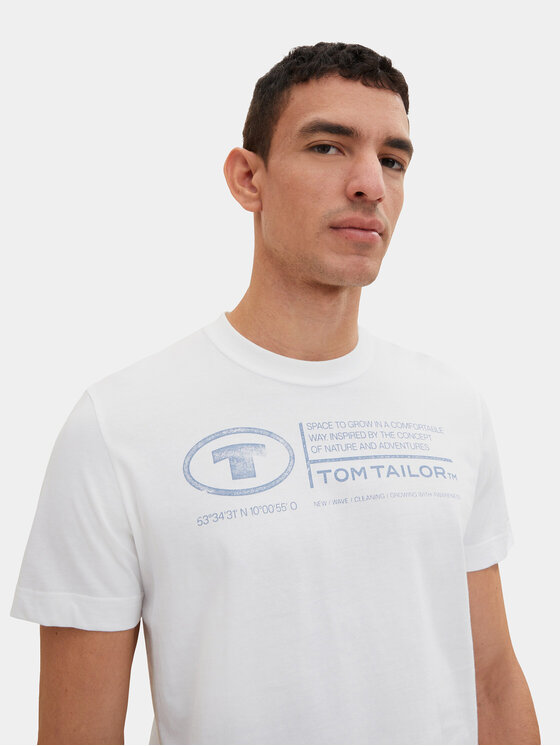 Tom Tailor Tom Tailor T-krekls 1035611 Balts Regular Fit