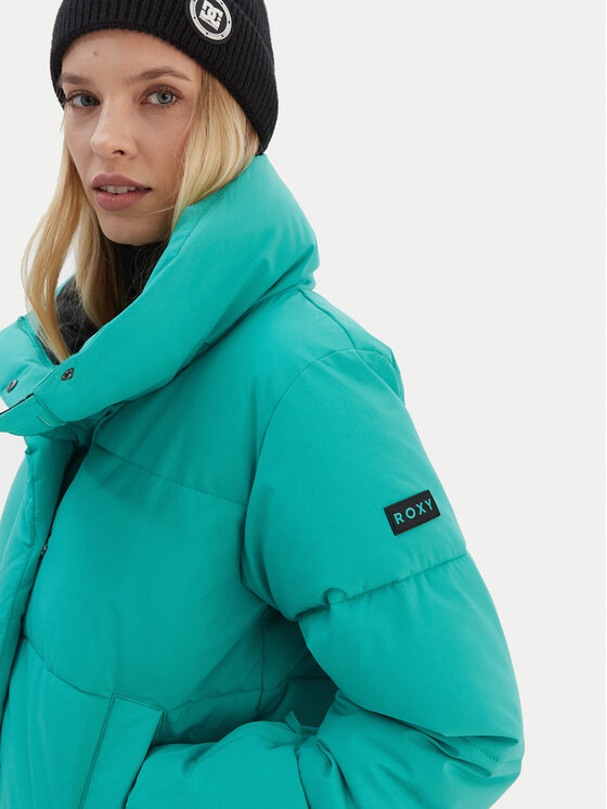 Roxy Roxy Slidinėjimo striukė Snow Winter Rebel JK ERJTJ03545 Žalia Regular Fit