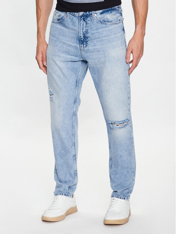 Calvin Klein Jeans Džinsi J30J323385 Zils Regular Fit