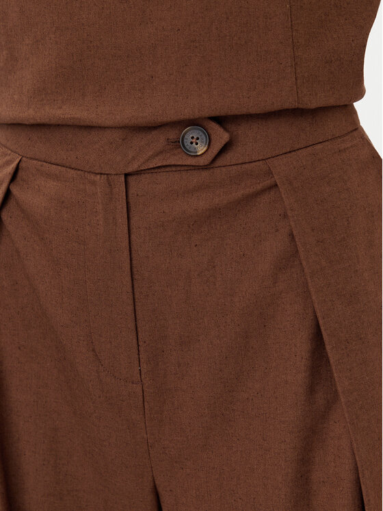 Barbour Barbour Hlače iz tkanine Barbour Lucy LTR0384BR53 Rjava Regular Fit