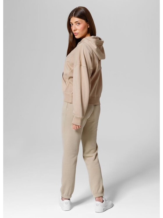 PITBULL PITBULL Bluza Bluza damska z kapturem Washed Manzanita II XS/S Beżowy Regular Fit