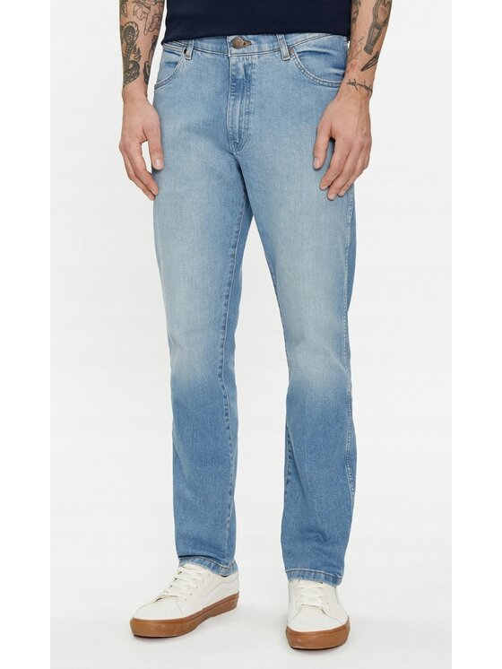 Wrangler Wrangler Jeansy Greensboro Niebieski Regular Fit