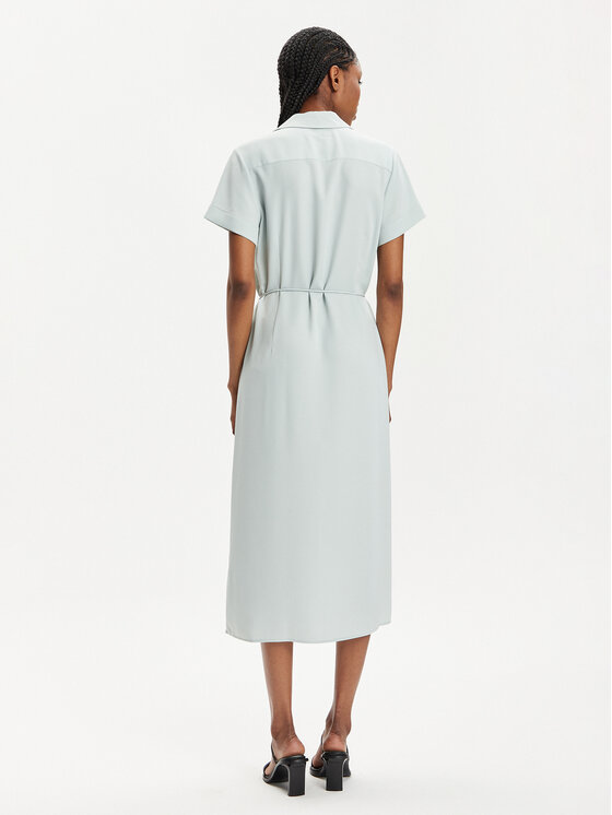 Calvin Klein Calvin Klein Sukienka koszulowa K20K206657 Zielony Regular Fit