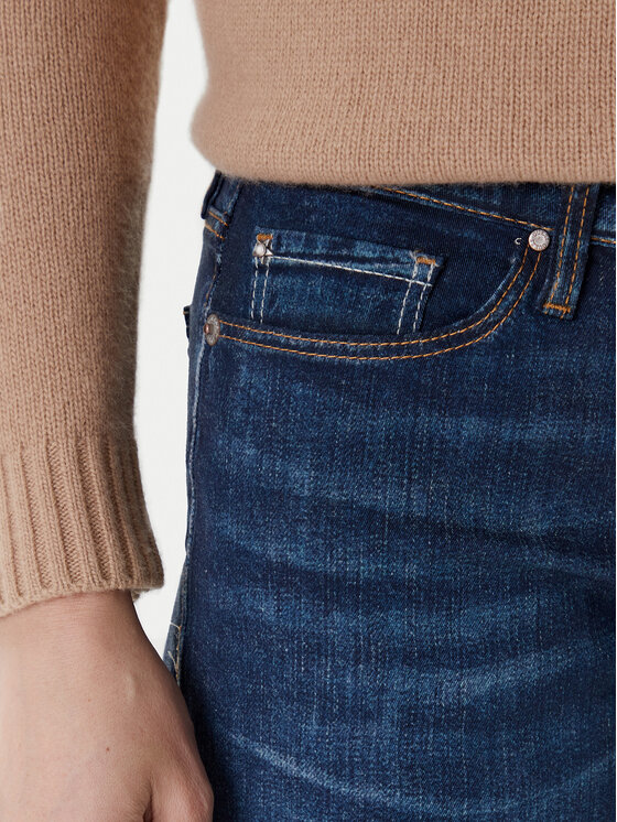 Guess Guess Jeans hlače W5YA1D D0213 Mornarsko modra Regular Fit