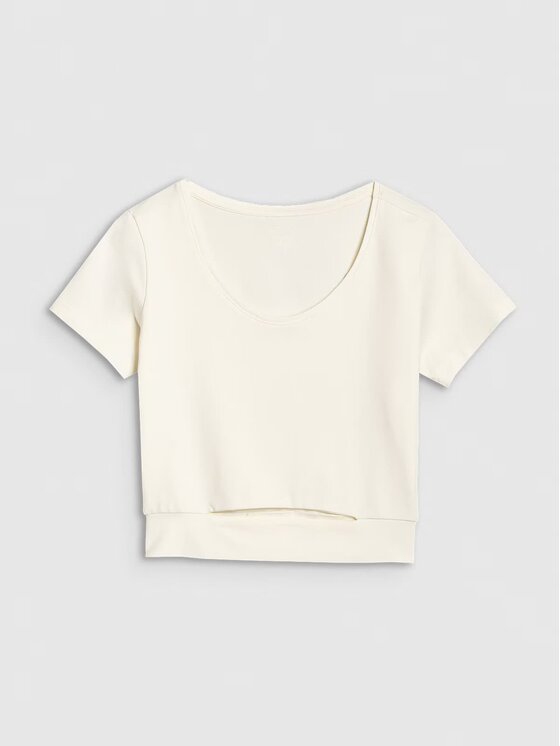 4F 4F T-shirt 4FRSS25TTSHF2695-11S Bianco Cropped Fit