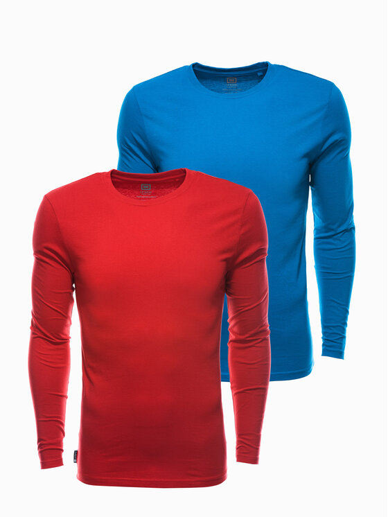 Ombre Ombre Longsleeve Z43 Czerwony Regular Fit