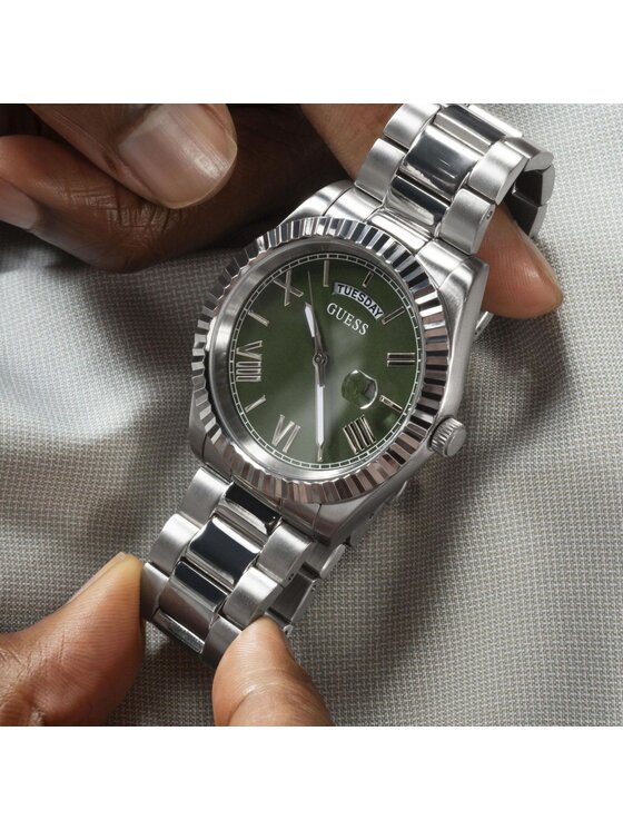 Guess Guess Zegarek GW0265G10 Srebrny