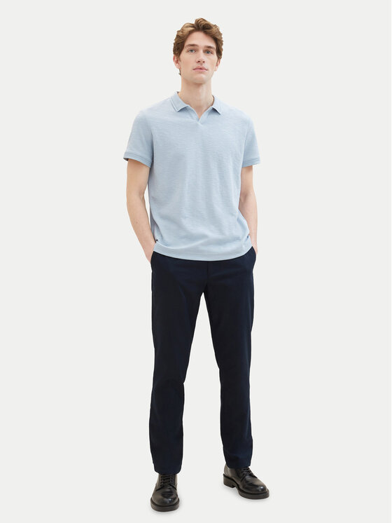 Tom Tailor Tom Tailor Kalhoty z materiálu 1041171 Tmavomodrá Regular Fit