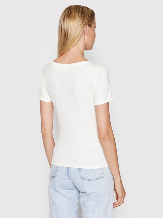 Marella Marella T-shirt Ileo 39710125 Bijela Slim Fit