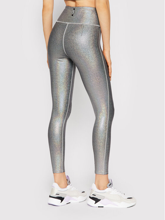 Guess Guess Leggings Edith O1BA79 MC04H Srebrna Slim Fit