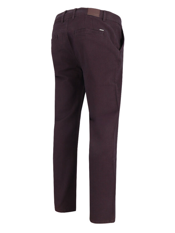 Volcano Volcano Chinosy M07063-W24 Bordowy Regular Fit