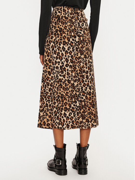 Vero Moda Vero Moda Midi krilo Verena 10323868 Rjava Regular Fit