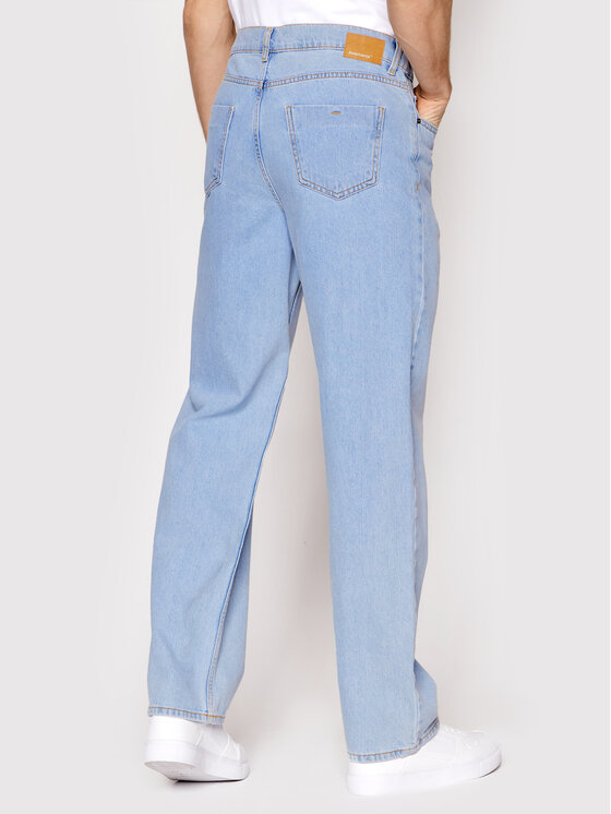 Americanos Americanos Jeans hlače Pheonix Modra Loose Leg