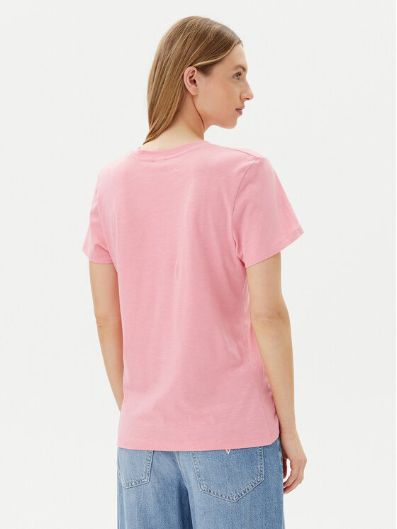 Guess Guess Tricou E5GI03 K8G01 Roz Regular Fit