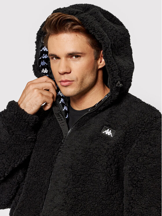 Kappa Giacca di transizione 310018 Nero Regular Fit