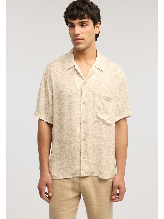 Trussardi Trussardi Koszula 5040N000047N0SB Kremowy Regular Fit