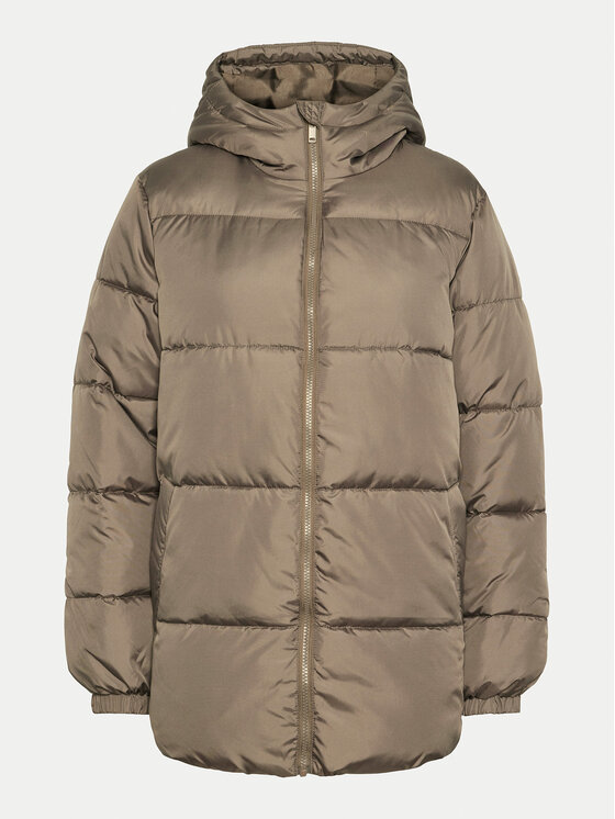 Pieces Pieces Télikabát Maddie 17150938 Bézs Relaxed Fit