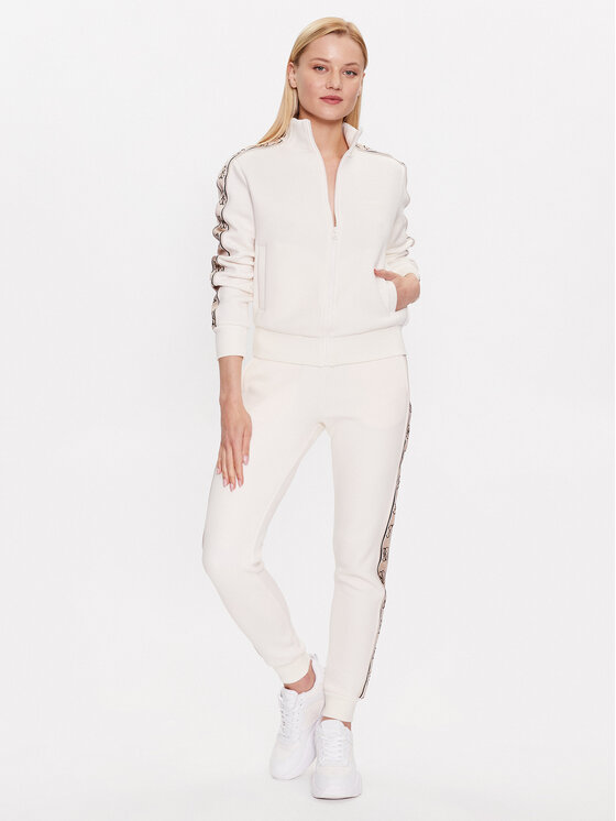 Guess Guess Mikina V2YQ16 KB3P2 Écru Regular Fit