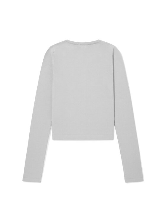 La Mania La Mania Sweter FABIO Szary Classic Fit