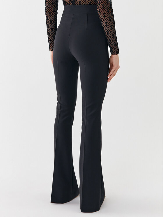Elisabetta Franchi Elisabetta Franchi Παντελόνι υφασμάτινο PA-009-36E2-4421 Μαύρο Regular Fit