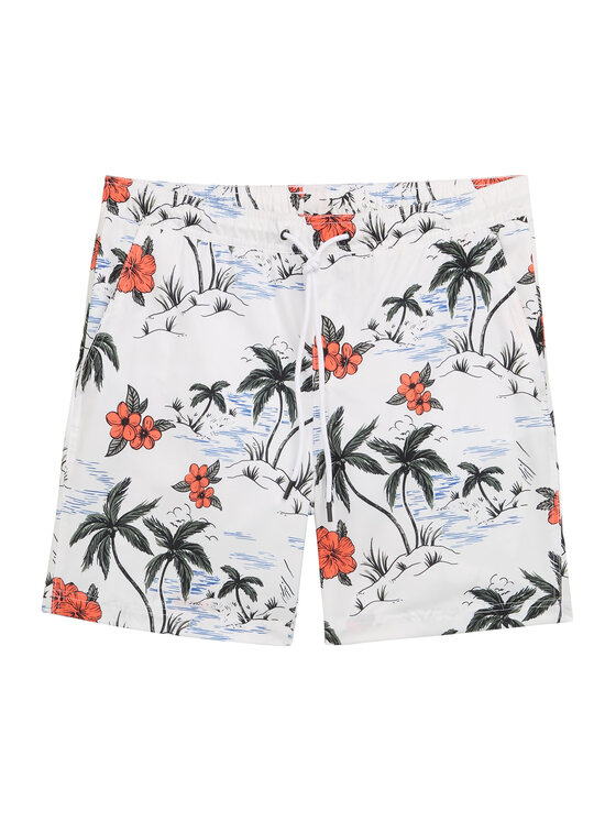 Tom Tailor Denim Tom Tailor Denim Badeshorts 1044696 Weiß Regular Fit