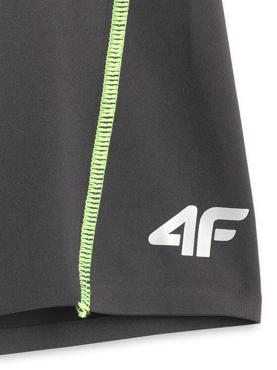 4F 4F Szorty sportowe FLOW MOTION Czarny Slim Fit